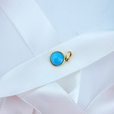 RARO Charm Tiffany & Co. 18k punto turchese di Paloma Picasso