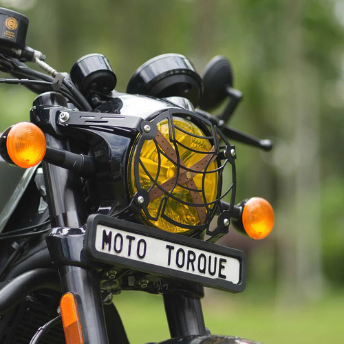 Griglia faro moto torque nero - torque-,
