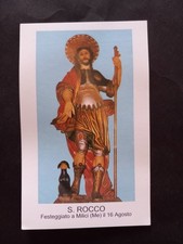 Santino originale holy card San Rocco Rodì Milici Messina Sicilia