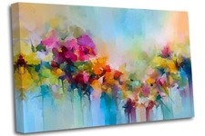 Quadro astratto colorato olio