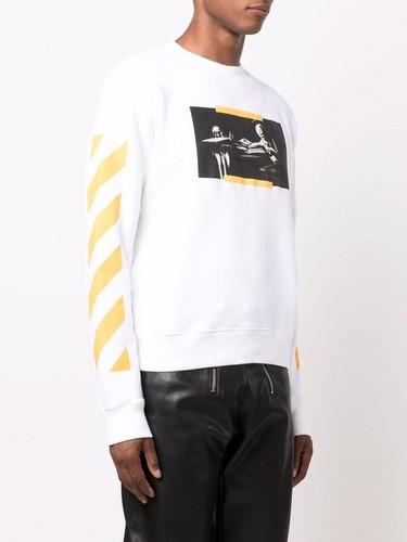 Felpa maglione off white - felpa, off-white