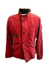 GIACCA MOTO BELSTAFF ROSSO CON TASCHE TAGLIA 