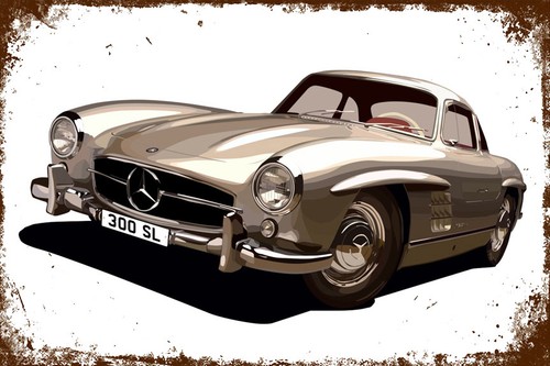 Targa latta mercedes - mercedes, benz