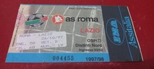 BIGLIETTO CALCIO ROMA LAZIO 1997/98 DERBY
