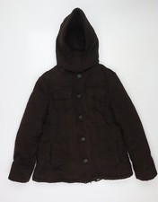 Cappotto parka donna marrone