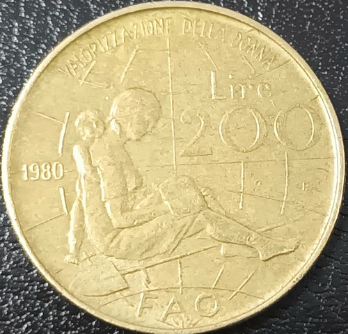 Italia moneta repubblica 200 - moneta,