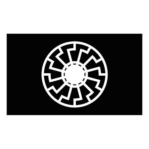 Black sun flag