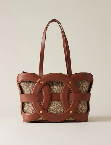 Borbonese all round shopper - borbonese,