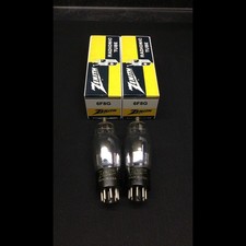 MATCHED PAIR Zenith 6F8G (6SN7