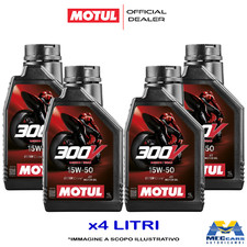 4 LITRI MOTUL 300V 15W50 MOTO FACTORY LINE ROAD RACING 4T OLIO MOTORE SINTETICO