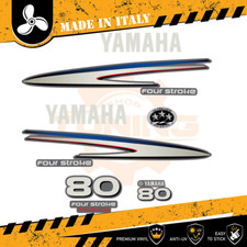 Decalcomania Adesivi Motore Fuoribordo Yamaha 80 cv - Four Stroke F80 SILVER