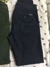 PANTALONE BLU SCURO LIU JO TG 30 44 SHORT JEANS PANTALONI SLIM FIT SHORT'S