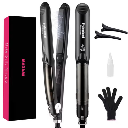 Piastra per capelli - , vapore