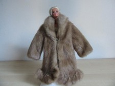 Per Bambola Barbie - Pelliccia di Visone (colore miele)