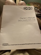 Bic Stereo Cassette Deck T –