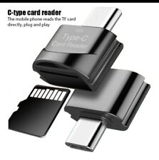 USB-C Lettore Di Micro SD TF OTG Per Telefono E Pc Univ. Colori Oro Rosa e Nero