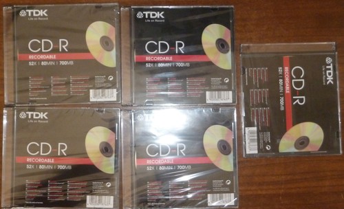 Tdk recordable 52x 80min - recordable,