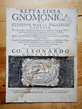 1675-FRONTESPIZIO-Retta Linea Gnomonica-In Modena, per Soliani-Cento+