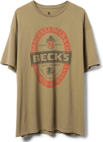Shirt becks etichetta birra - t-shirt,