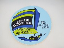 AUTOCOLLANT / STICKER - BATEAUX OCQUETEAU - ILE D'OLERON - CHANTIER NAVAL -