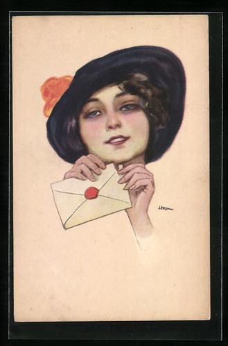 Cartolina artista leopoldo - cartolina,