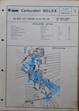scheda carburatore solex 32