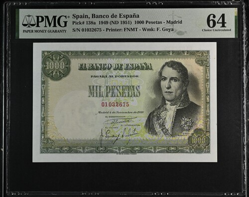 Spain 1000 pesetas 1949 - *,