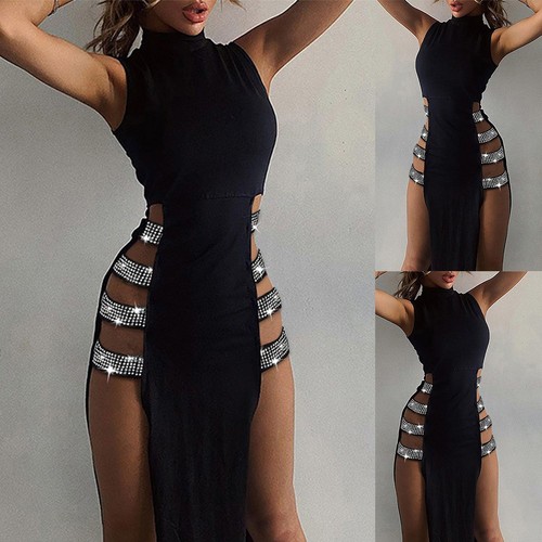 Donna sexy nero vestito con - sexy,