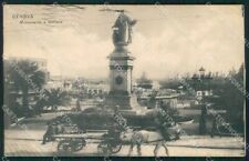Genova Città Carretto Cavalli cartolina QZ5891