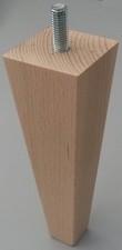 PIEDE LEGNO SPILLO PER MOBILI 55/27mm h18cm FAGGIO GREZZO