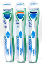 3x Meridol detergente per lingua raschietto per lingua spazzolino per lingua dentale contro i rivestimenti per lingua