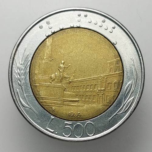 Moneta italia 500 lire - 500, 1985