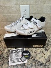 Scarpe ciclismo Lake Wide Clip In Bike Uomo 9 E EU 43 Bianco Wow Spedizione Veloce