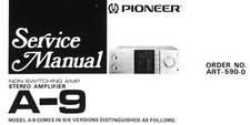PIONEER A-9 Schematic Service