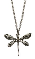 Collana simbolo libellula di Sansa Stark serie Game of Thrones con catena da 20"