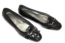 TOD'S Scarpe Donna Taglia 5,5 Europa 35,5 Pelle Nera Lucida S8883