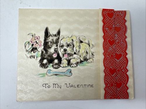 Vintage valentine scottie dog - valentine,