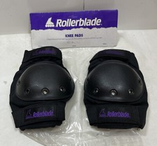Rollerblade®️Ginocchiere Skate Smart Viola Taglia Small 1991 RARO NUOVO Vintage -Coppia