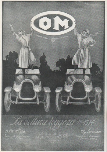 Pubbl 1922 auto officine - pubbl.,