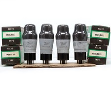 MATCHED QUAD 6P25/EL33 ZAERIX NOS BRITISH lampada tubo valvola valvola ৄ泵洀 真空管 电彶管