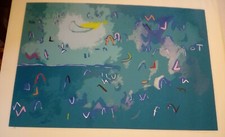 NUCARA RENZO SERIGRAFIA FIRMATA NUMERATA DATATA E TIMBRO A SECCO.