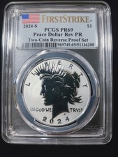 -Dollaro d'argento della Pace 2024-S,  prova di prima coniazione, PCGS Proof-69