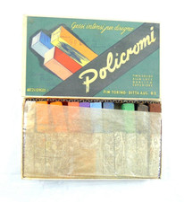 SCUOLA ELEMENTARE VINTAGE MAESTRA GESSETTI COLORE LAVAGNA AUGUSTO BO FIM TORINO