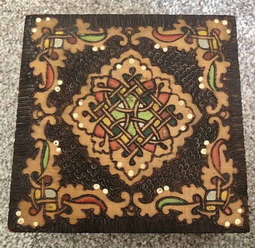 Hand made painted hinged - painted,