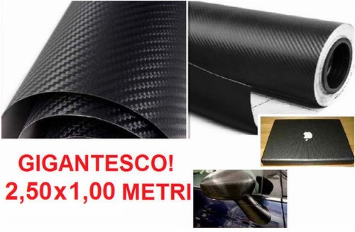 Adesivo carbonio nero - adesivo,