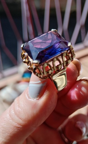 Anello vintage oro e - oro, 14