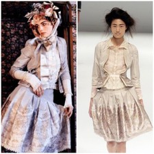 Giacca seta edoardiana Alexander McQueen * Runway & Museum primavera 2005 46 10-12