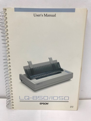 Epson 850 1050 - lq-850, lq-1050