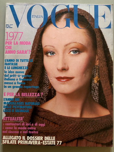 Vogue italia gen 1977 carmelo - italia,