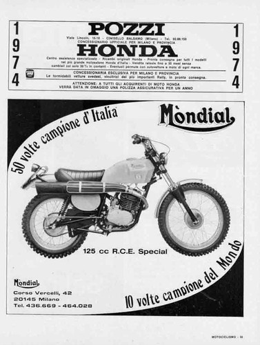 Advertising pubblicità moto - pubblicità-,